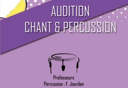 Audition Chant et Percussion